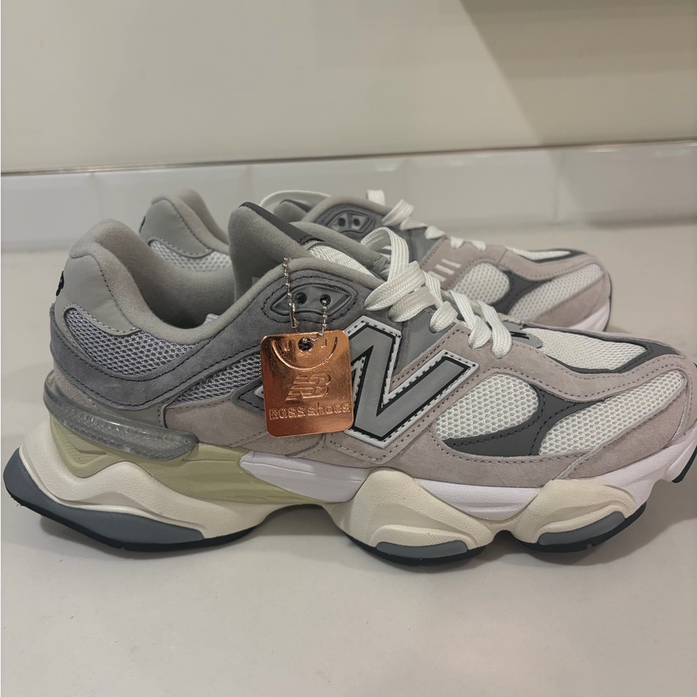 New Balance Gray and White Athletic Shoes